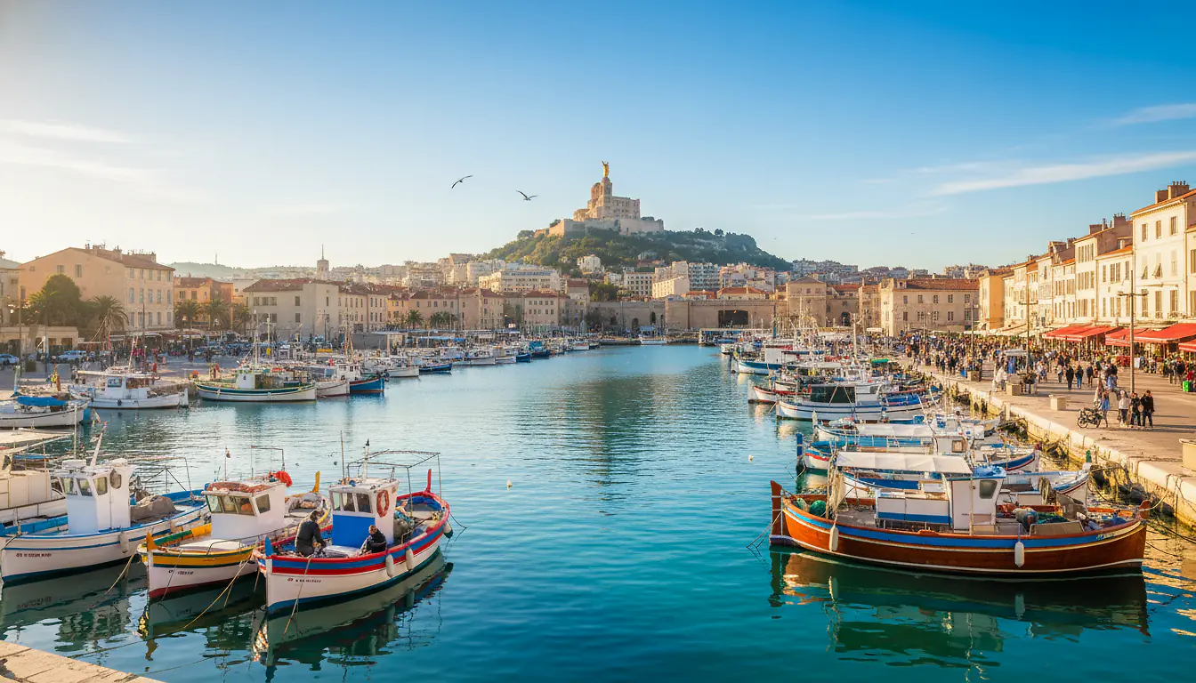Marseille : photo emblématique de la ville