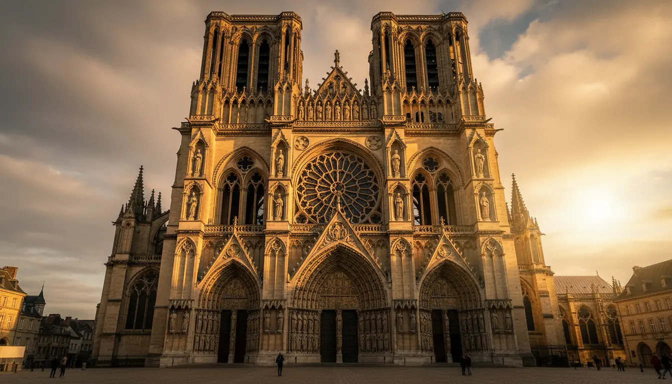 Reims : photo emblématique de la ville